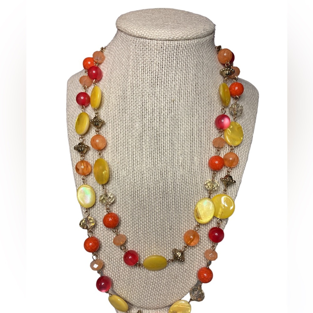 Beaded two stranded Nexklace